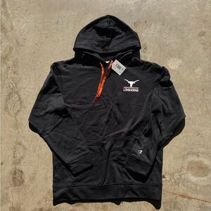 NWT Champion UT Texas Longhorns NCAA Black Pullover Hoodie Sweatshirt Medium